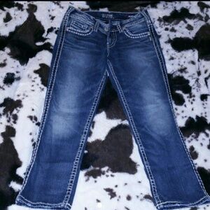 Silver capris